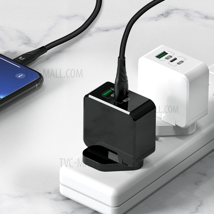 MCDODO CH-693 MDD TC-035PQ30 (QC+PD) 30W Thunder Series Fast Charger UK Plug - Black-7