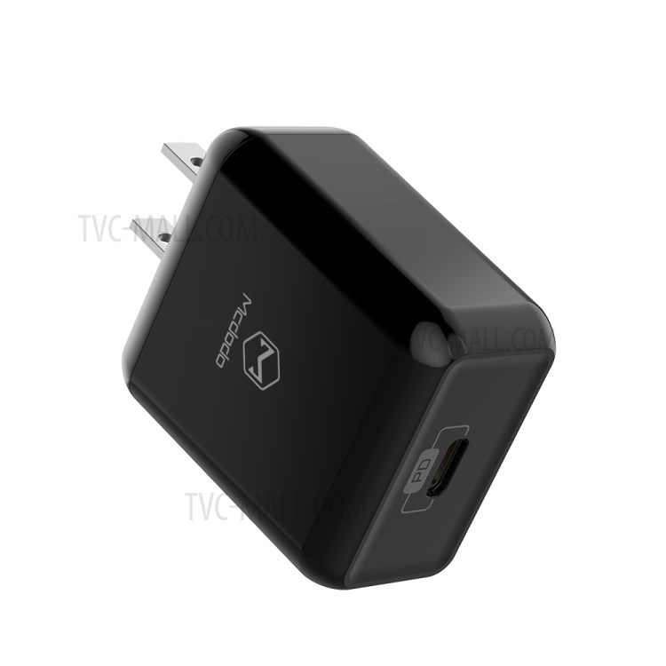 MCDODO MDD TC-061 Type-C Port PD 18W Quick Charge Travel Charger - Black/US Plug-2