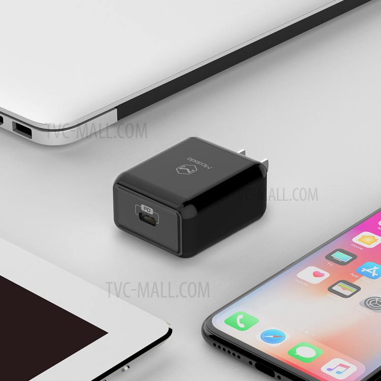 MCDODO MDD TC-061 Type-C Port PD 18W Quick Charge Travel Charger - Black/US Plug-4
