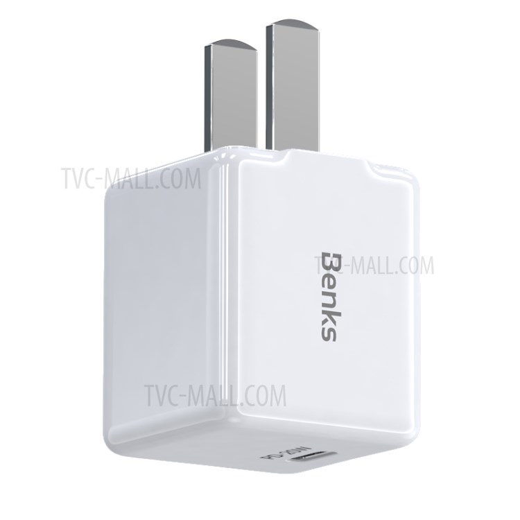 Benks PA43 Mini 20W PD Fast Charging Smart Travel Wall Charger - Type C Plug-1