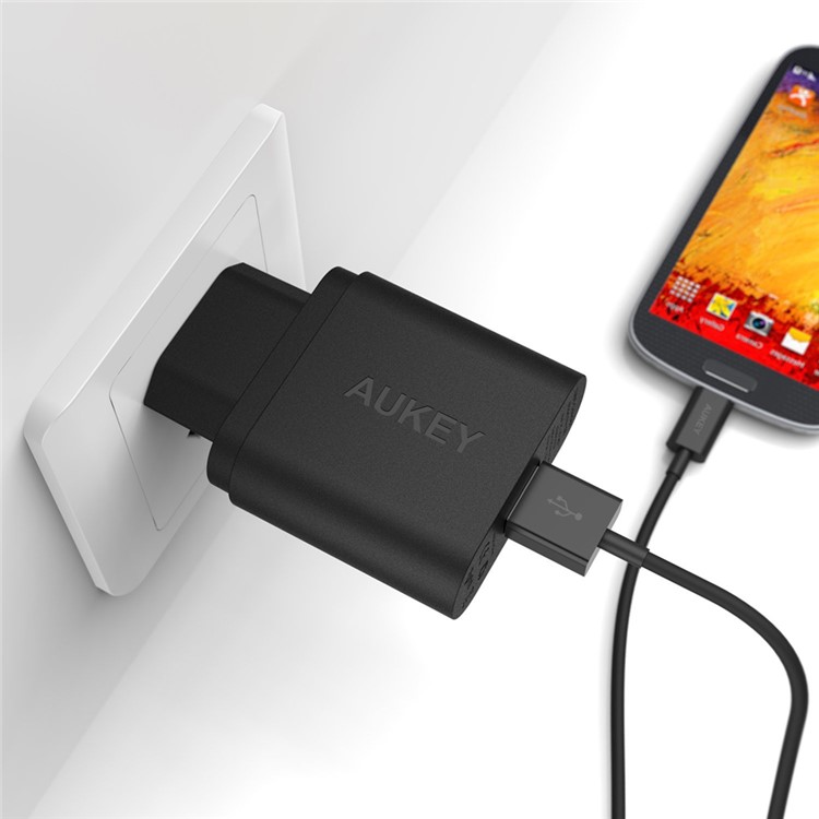 AUKEY PA-U28 Quick Charge 2.0 18W USB Wall Charger Travel Charger - EU Plug-4