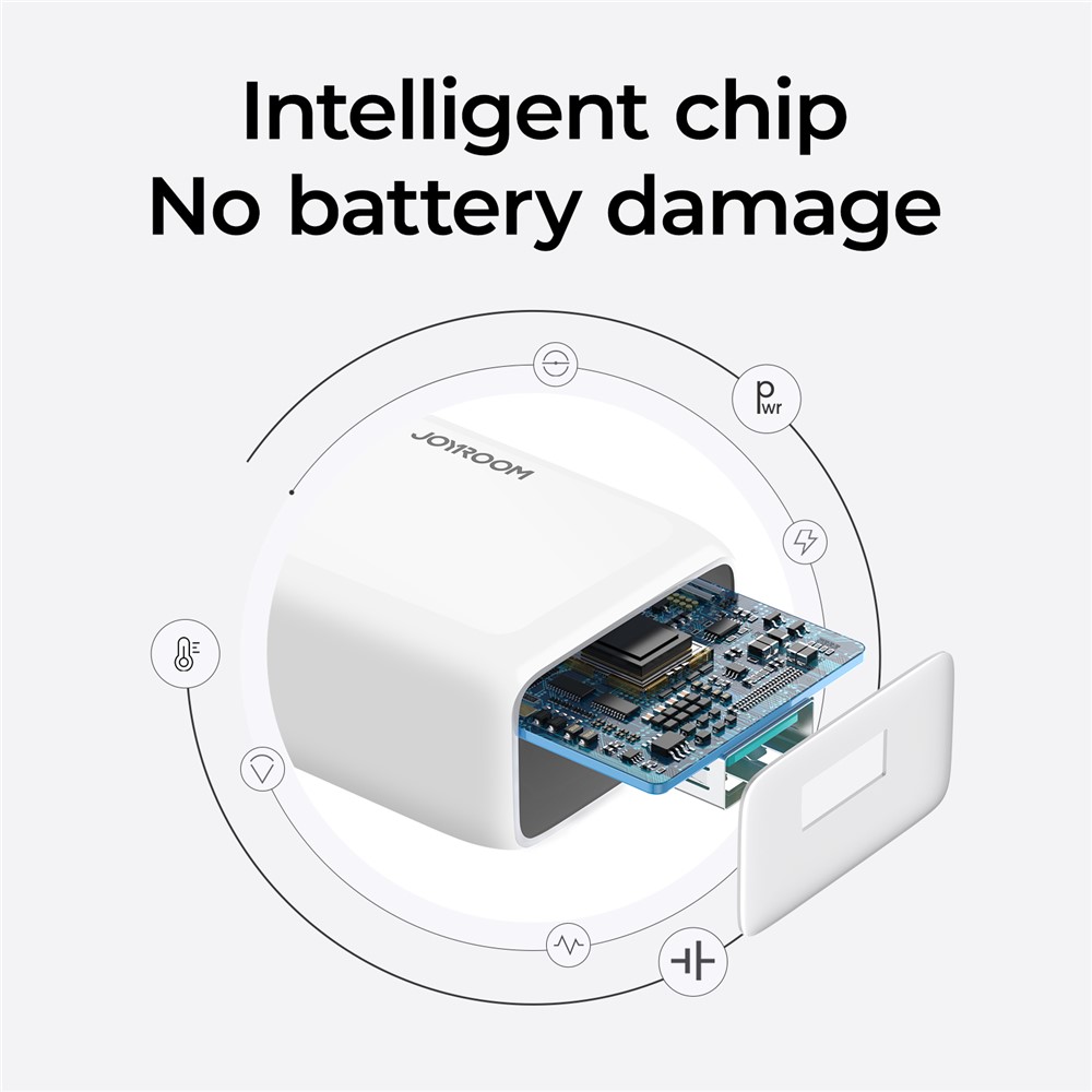 JOYROOM L-1A101 2.1A Single Port Travel Charger Mobile Phone Fast Charging Adapter for iPhone - White / UK Plug-7