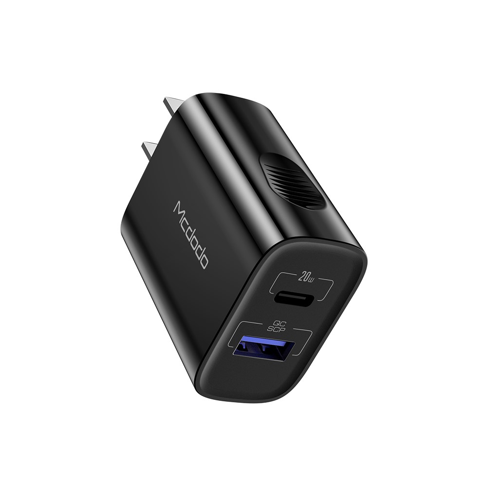 MCDODO CH-8361 MDD Dual Port Wall Charger CN Standard Plug PD 20W Fast Charging Adapter for iPhone Samsung-7
