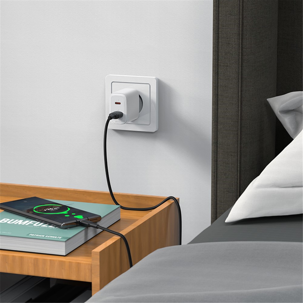 ACEFAST A25 PD 20W USB-A + Type-C Dual Port Charger for iPhone iPad Samsung - EU Plug-6
