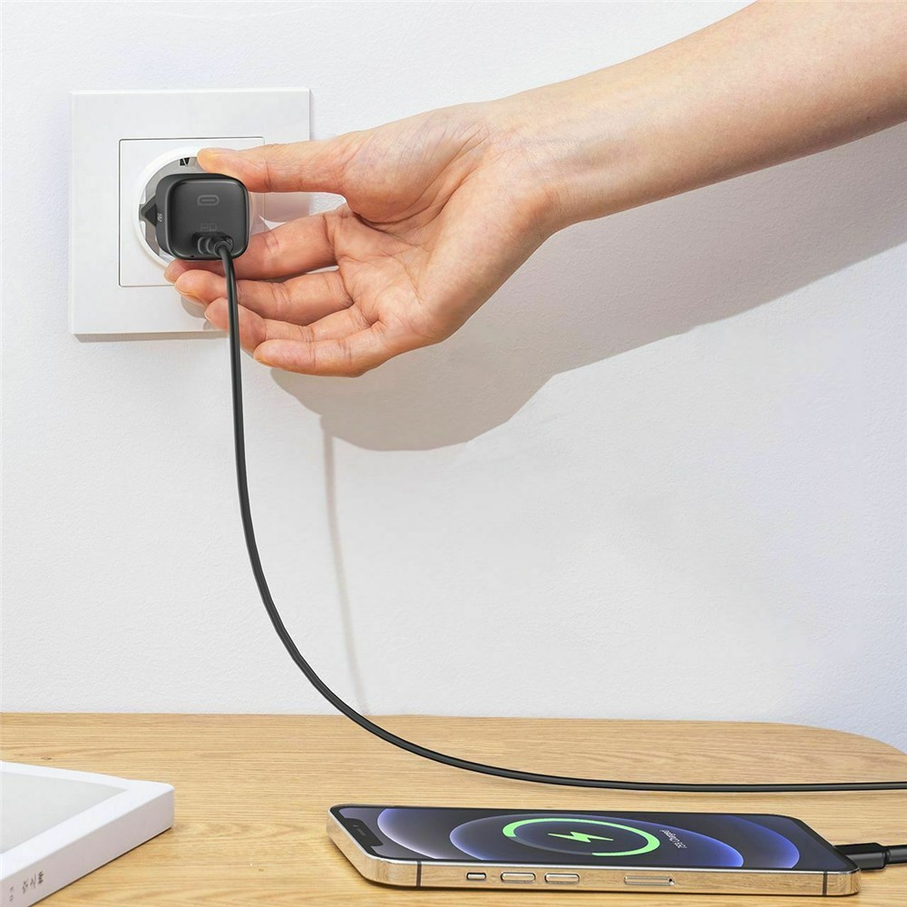 AUKEY PA-B1 20W Fast Charging Type-C Power Adapter PD3.0 QC2.0 Wall Charger, EU Plug-3