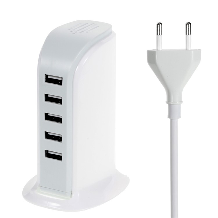 30W 6A 5-Port USB Charging Station for Smartphones Tablets - EU Plug-1