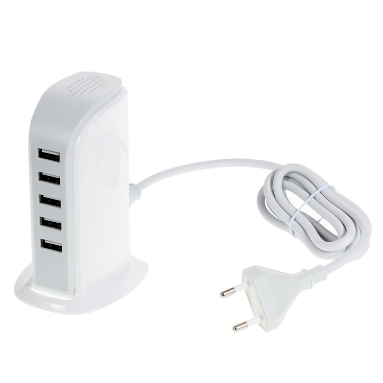 30W 6A 5-Port USB Charging Station for Smartphones Tablets - EU Plug-2