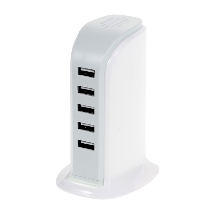 30W 6A 5-Port USB Charging Station for Smartphones Tablets - US Plug-3