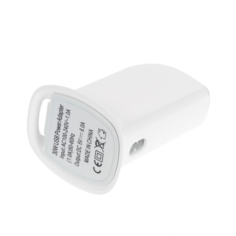 30W 6A 5-Port USB Charging Station for Smartphones Tablets - US Plug-5