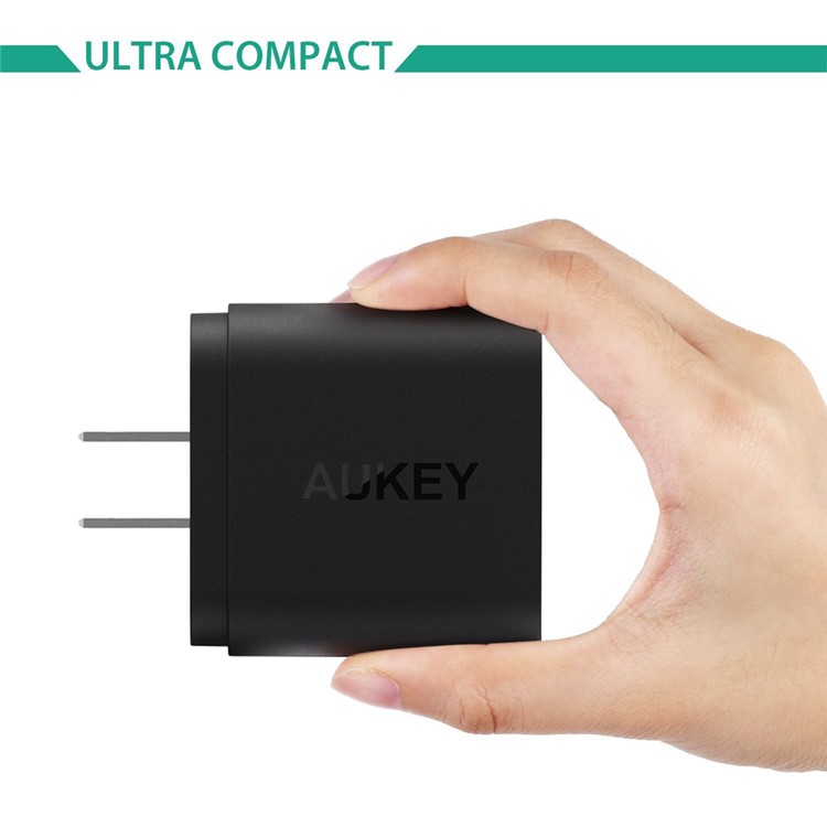 AUKEY 36W 2 Port Qualcomm Quick Charge 2.0 USB Wall Charger PA-T7 - US Plug-2