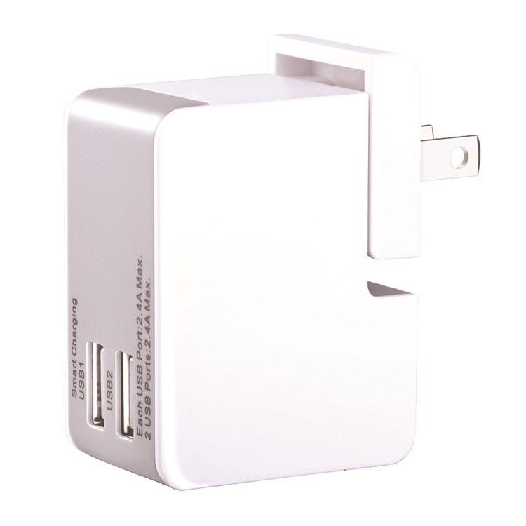 DEVIA Dual USB Wall Travel Charger with US/UK/EU/AU Plugs for Smartphone Tablet-1