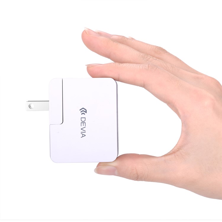 DEVIA Dual USB Wall Travel Charger with US/UK/EU/AU Plugs for Smartphone Tablet-12