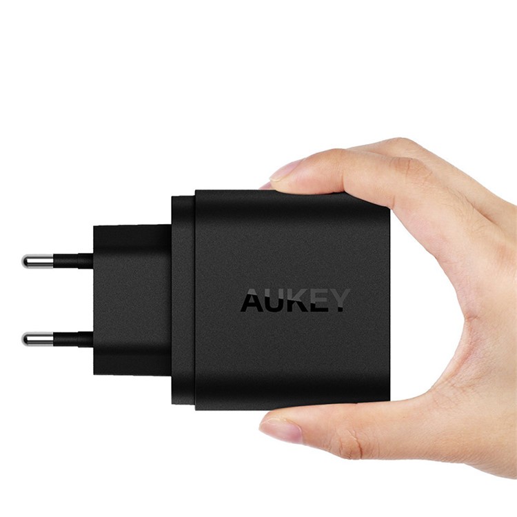 AUKEY PA-T16 36W 2-Port USB Wall Charger with Quick Charge 3.0 & AiPower - EU Plug-3