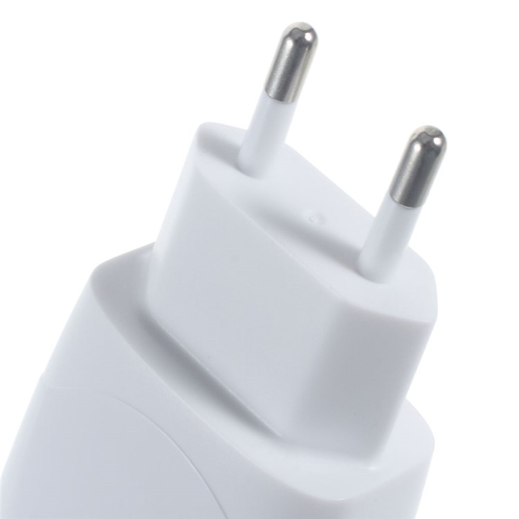 2.4A Dual USB Travel Wall Charger Adapter with USB Cable - EU Plug-5