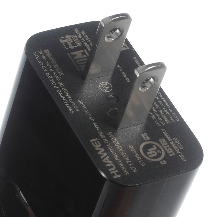 OEM Type-C to US Plug Wall Power Charger Adapter for Huawei P9 - Black-4