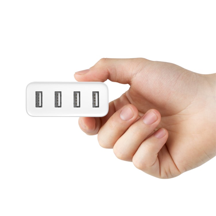 XIAOMI CDQ01ZM Mini 4-port USB 7A US Plug Travel Charger Support Quick Charge for iPhone iPad Samsung-3