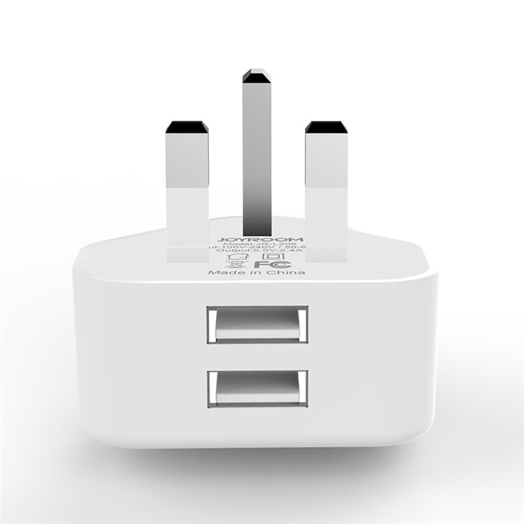 JOYROOM JR-L206 2.4A Dual USB Ports Wall Charger Adapter - UK Plug-4