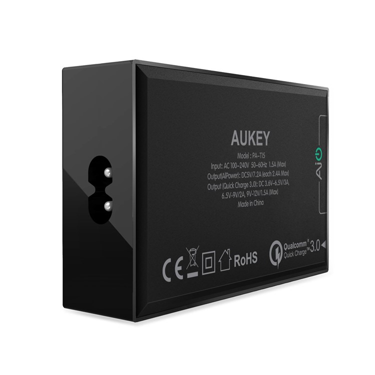 AUKEY 5-Port USB Wall Charger with Quick Charge 3.0 & AIPower (PA-T15) - EU Plug-7
