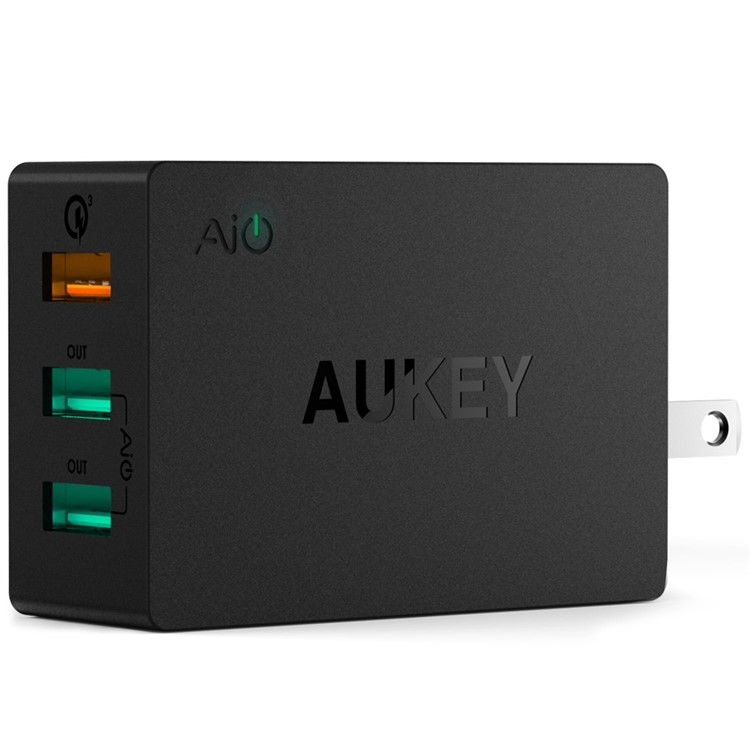 AUKEY PA-T14 3-port Wall Charger with Quick Charge 3.0 & AIPower - EU Plug-6
