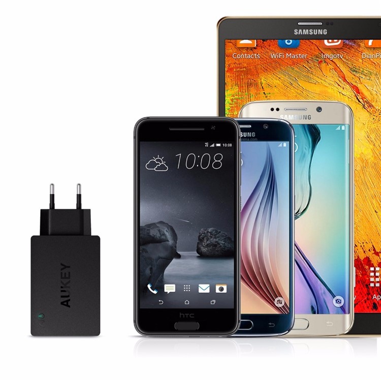 AUKEY PA-T14 3-port Wall Charger with Quick Charge 3.0 & AIPower - EU Plug-8