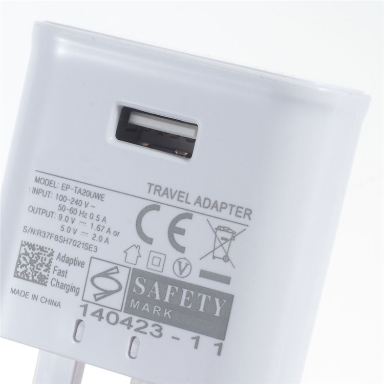 OEM 2A Fast Charging Travel Wall Charger Adapter for Samsung Galaxy Note 4 SM-N910 - UK Plug-3