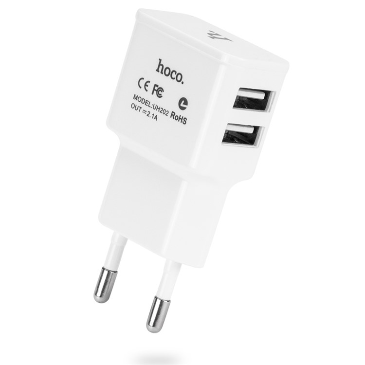 HOCO UH202 Dual USB Wall Charger Adapter EU Plug for iPhone iPad Samsung Sony-3