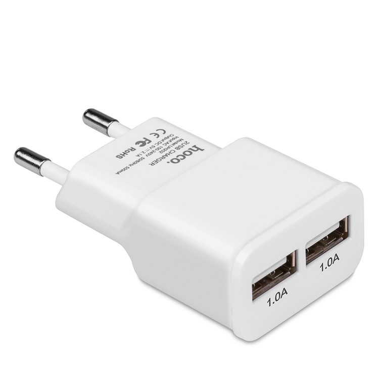 HOCO UH202 Dual USB Wall Charger Adapter EU Plug for iPhone iPad Samsung Sony-7