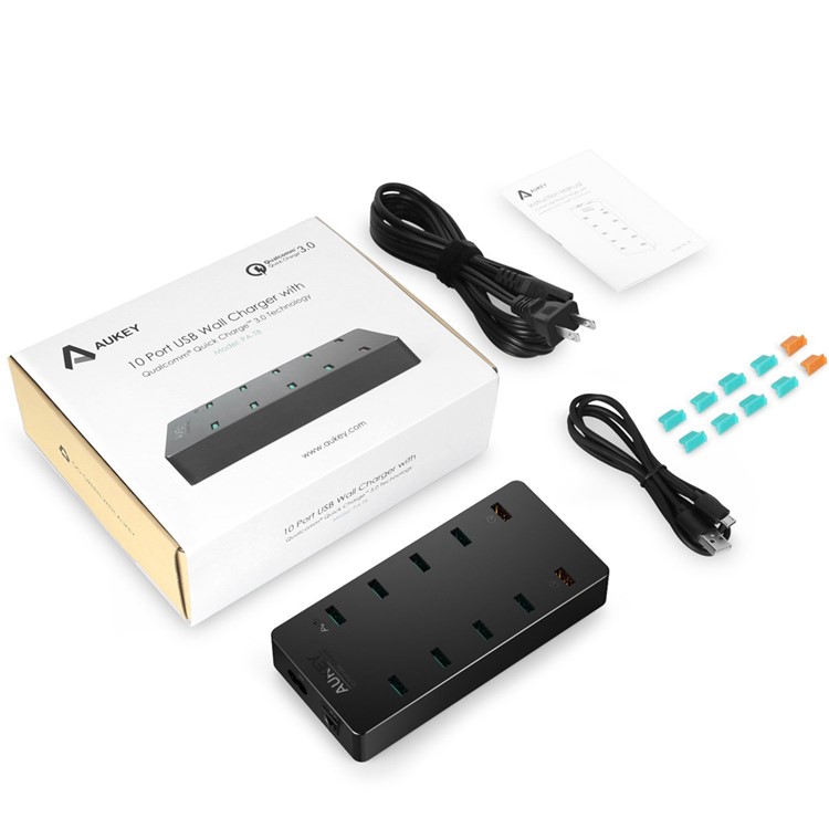 AUKEY 10-Port USB Wall Charger with Dual Quick Charge 3.0 Port (PA-T8) - US Plug-13