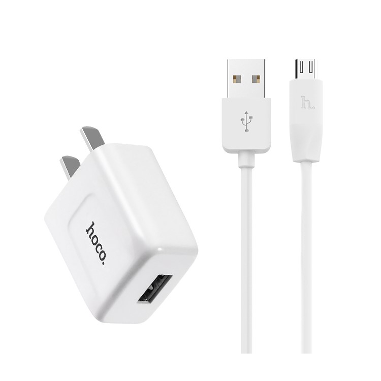 HOCO C2 Wall Charger Adapter with Micro USB Cable Kit for Samsung Huawei Sony-2
