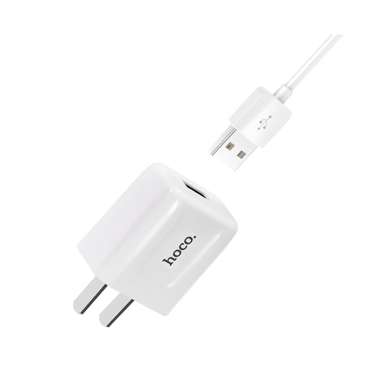 HOCO C2 Wall Charger Adapter with Micro USB Cable Kit for Samsung Huawei Sony-4