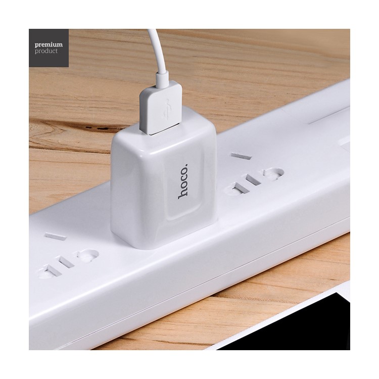 HOCO C2 Wall Charger Adapter with Micro USB Cable Kit for Samsung Huawei Sony-8