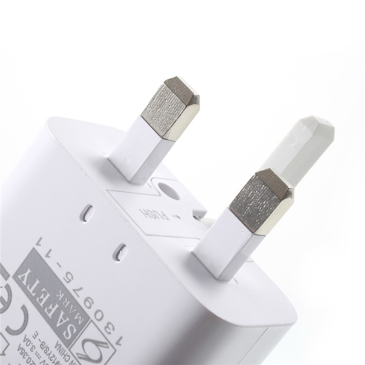 CE Certificated 5.3V 3.0A 3-USB-Port Wall Travel Charger Adapter - UK Plug-6