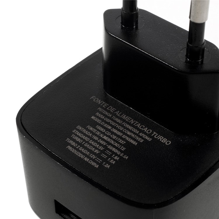 High Quality MOTOROLA Turbo Power Wall Charger for Moto X/Droid Turbo 2 etc - Black / EU Plug-5