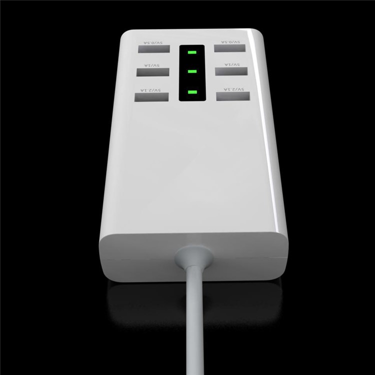 5V 7A 6-Port USB Desktop Wall Charger Travel Adapter (CE,RoHS) - UK Plug-9