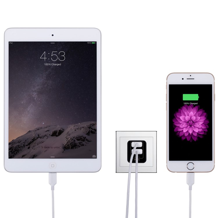 MOMAX U.Bull Junior 5V 2.4A Dual USB Travel Charger for Cellphone Tablet - Black / US Plug-13