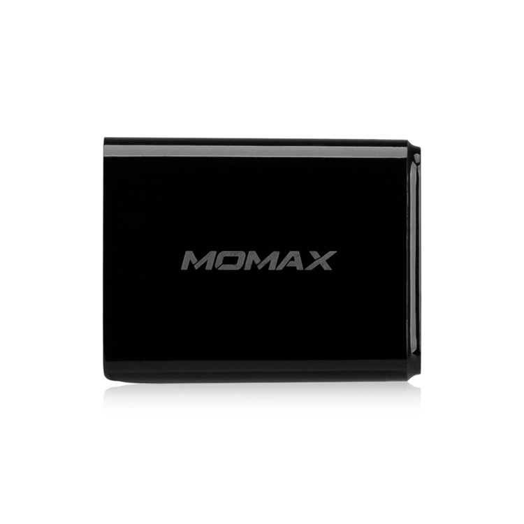 MOMAX U.Bull Junior 5V 2.4A Dual USB Travel Charger for Cellphone Tablet - Black / US Plug-4