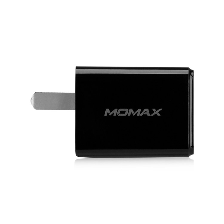 MOMAX U.Bull Junior 5V 2.4A Dual USB Travel Charger for Cellphone Tablet - Black / US Plug-6