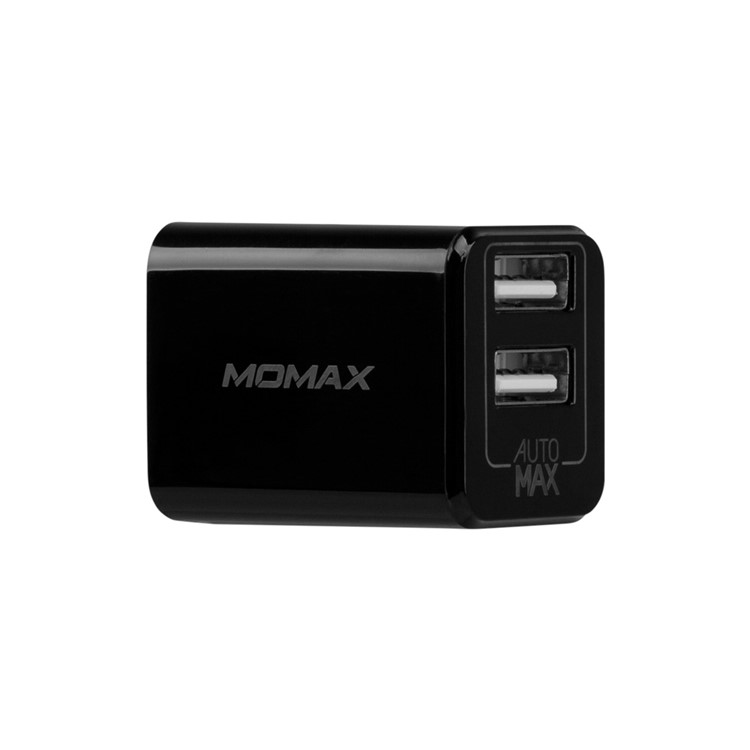 MOMAX U.Bull Junior 5V 2.4A Dual USB Travel Charger for Cellphone Tablet - Black / US Plug-7