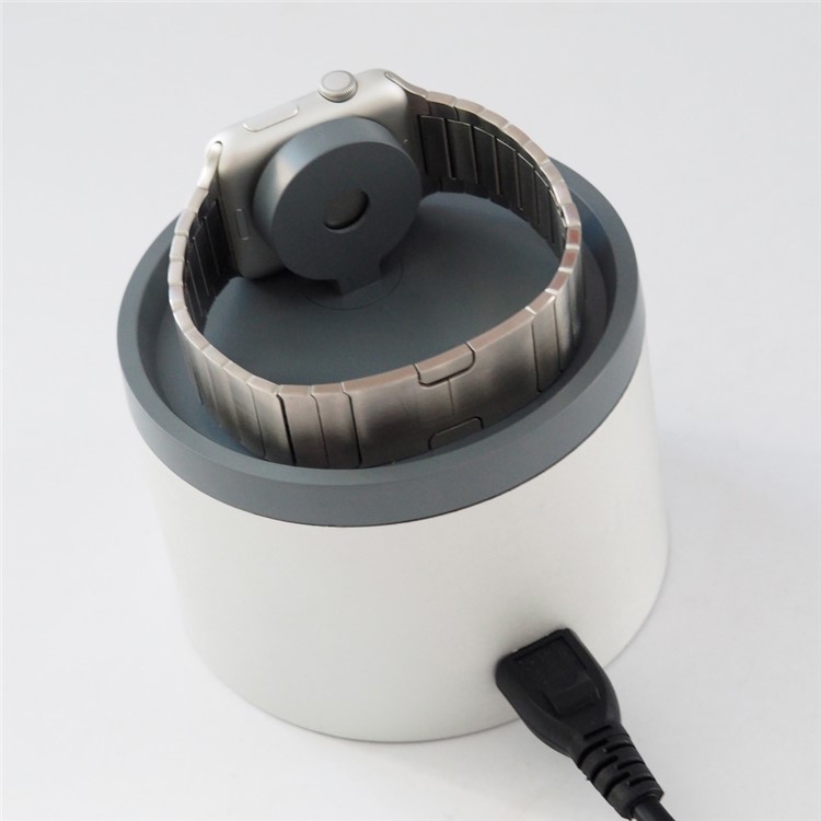 Cylinder 2.4A 4 USB 2.0 + Type-c Port Wall Charger Dock Station for Phones Tablets Apple Watch - White-9