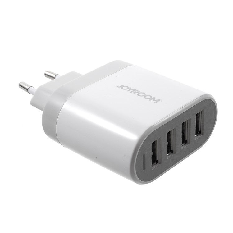 JOYROOM 4-Port 4.5A USB Fast Travel Charger for Cellphone Tablet (L-M405) - White / EU Plug-4