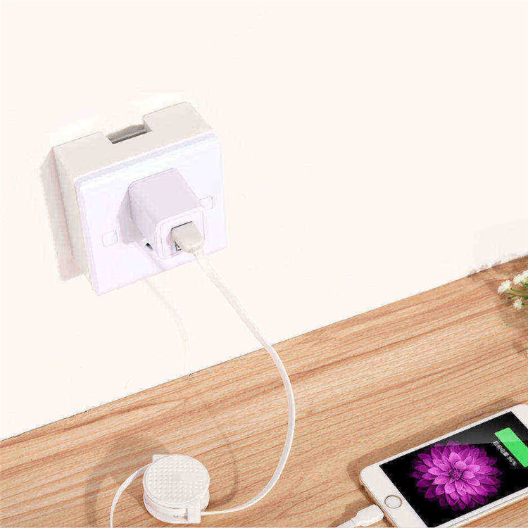 CAFELE Portable 1A USB Wall Travel Charger for iPhone Samsung Smartphone - White / CN Plug-3