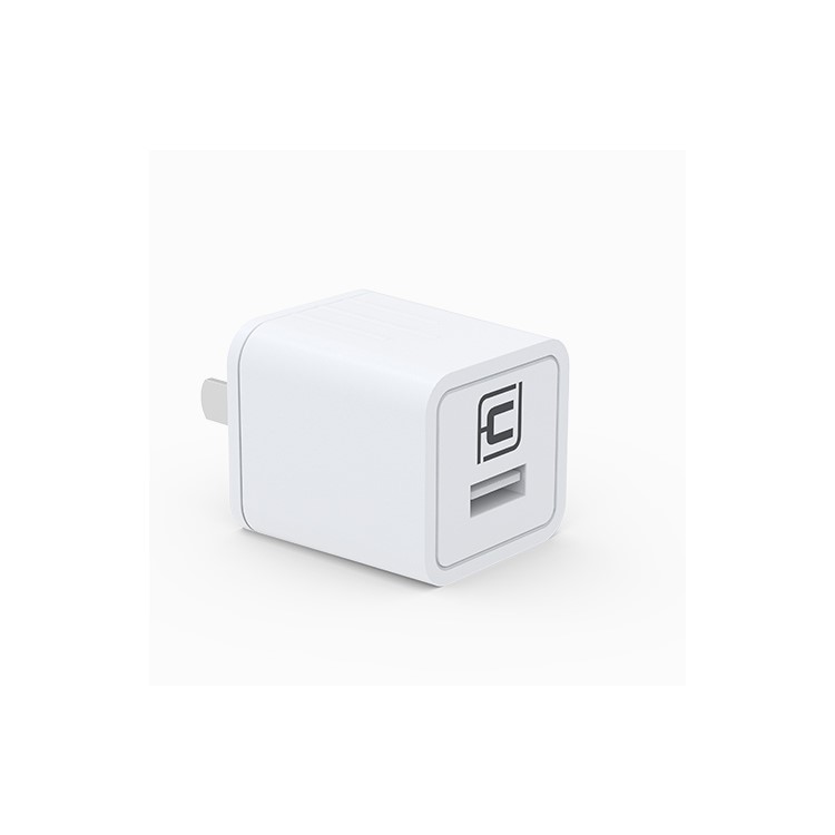 CAFELE Portable 1A USB Wall Travel Charger for iPhone Samsung Smartphone - White / CN Plug-6