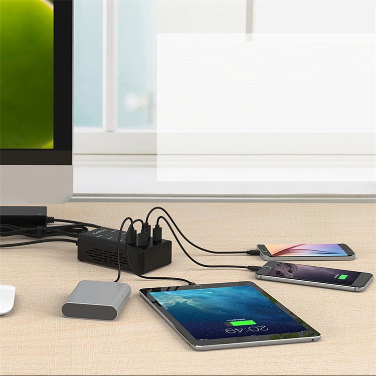 ORICO 10-Port 2.4A USB Smart Charging Station for iPhone iPad Samsung (DUB-10P-V1) - EU Plug-4