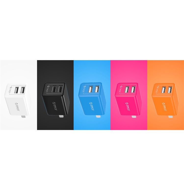 ORICO 5V 2.4A 2-Port USB Travel Power Adapter with Intelligent Charging IC (WHA-2U) - US Plug / White-7