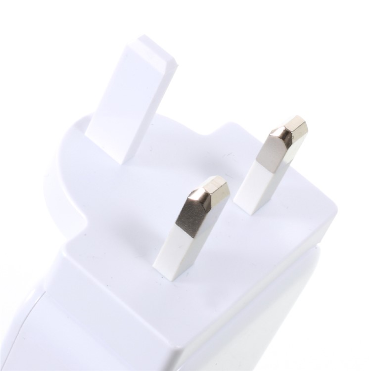 VORSON Dual USB 5V 2.4A USB Charger Universal Adapter for iPhone iPad Samsung etc. (VCC-002) - White / UK Plug-4