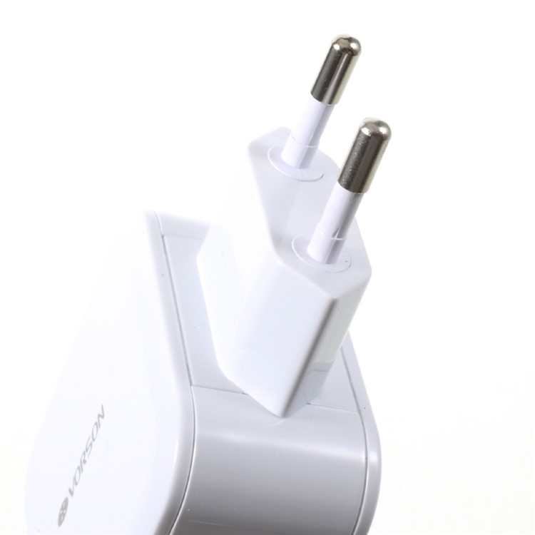 VORSON 2.4A Dual USB Charger Universal Adapter for iPhone iPad Samsung etc. (VCC-002) - White / EU Plug-4