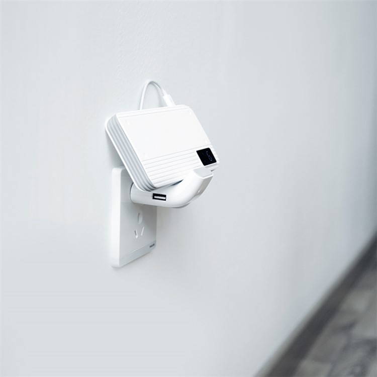 BASEUS Curved Dual USB Port 2.4A Portable Wall Charger for iPhone iPad Samsung Huawei Etc - White / CN Standard-3
