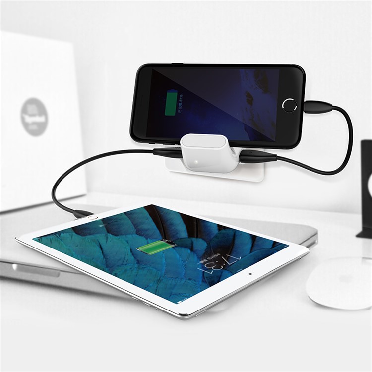 BASEUS Curved Dual USB Port 2.4A Portable Wall Charger for iPhone iPad Samsung Huawei Etc - White / CN Standard-5