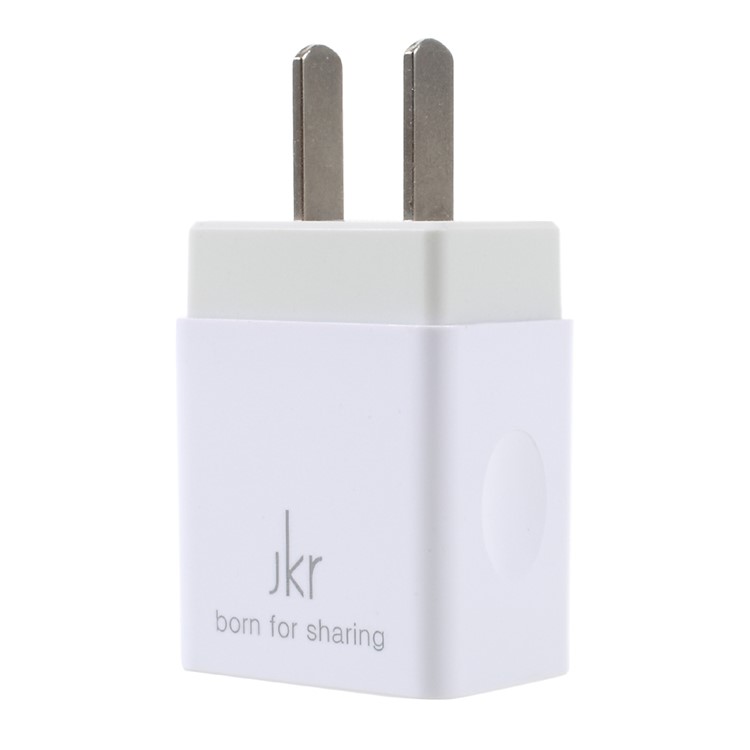 JKR-6012 5V 1A USB Travel Charger Adapter for iPhone Samsung Cellphone - US Plug / White-2