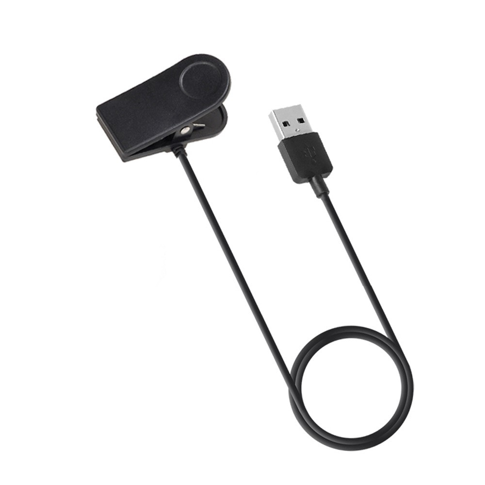 USB Charging Dock Clip with 1m Cable for Polar Loop 1 Loop 2 - Black-2